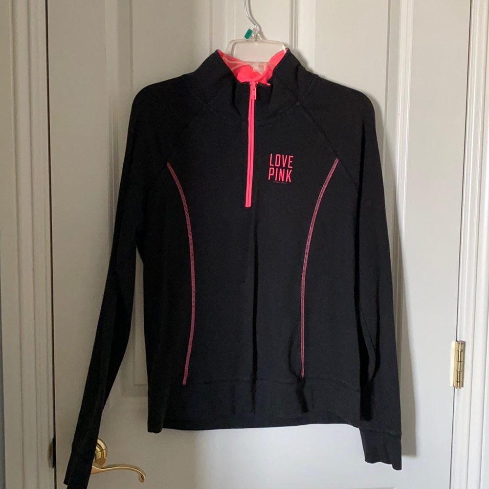 Pink quarter zip